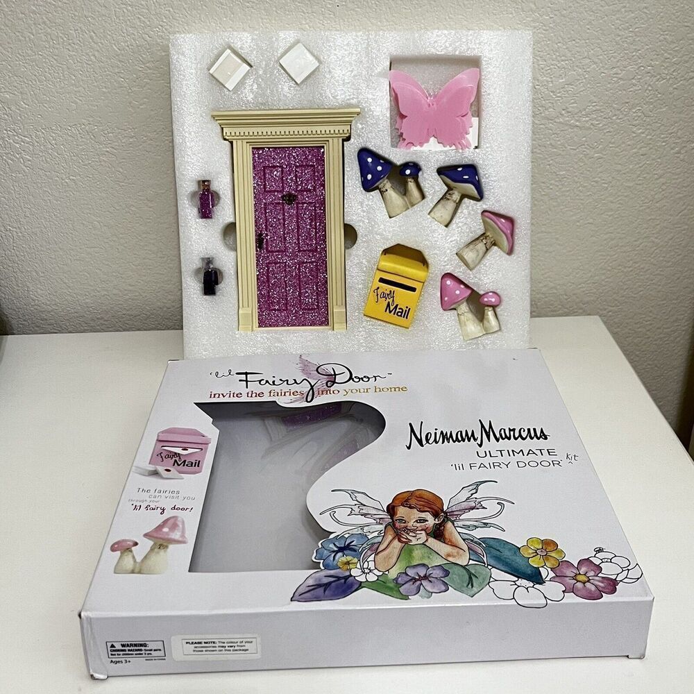 Neiman Marcus Ultimate Little Fairy Door Kit Set for Girls Room Fairy Mailbox